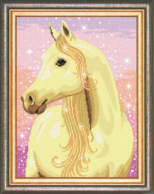 Канва с рисунком "Лошадь"