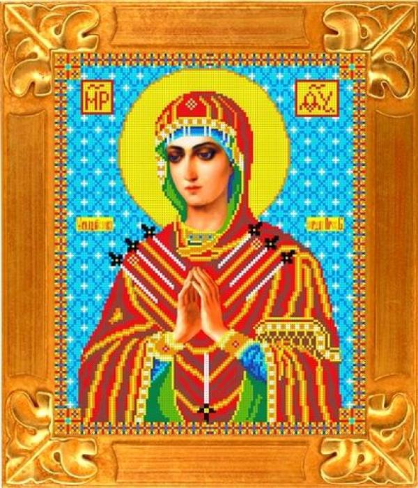 Ткань с рисунком Икона "Икона Божией Матери Семистрельная"