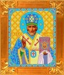 Ткань с рисунком Икона "Святой Николай Чудотворец"