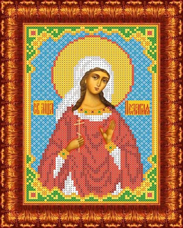 Ткань с рисунком Икона "Св.Пелагия"