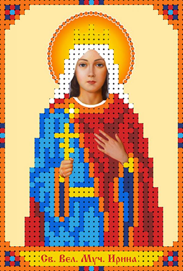 Ткань с рисунком Икона "Св.Ирина"