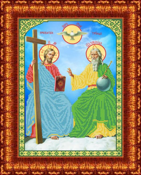Ткань с рисунком Икона "Новозаветная Троица"