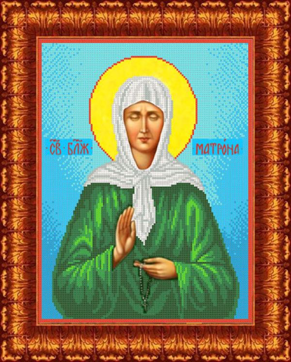 Ткань с рисунком Икона "Св.Матрона Московская"