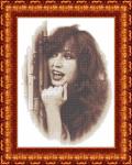 Ткань с рисунком "Пугачева - Женщина, которая поет"