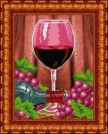 Ткань с рисунком "Бокал вина"