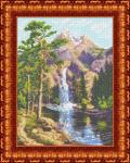 Ткань с рисунком "Горный водопад"