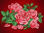 Ткань с рисунком "Аромат розы"