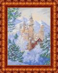 Ткань с рисунком "Зимний замок"
