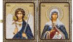Набор для вышивания Икона "Св.Мц. Татьяна (Татиана) Римская и Ангел Хранитель"