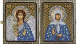 Набор для вышивания Икона "Св.Прав. старица Матрона Московская и Ангел Хранитель"
