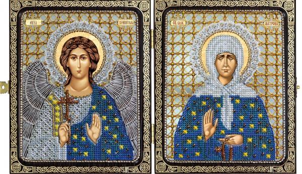 Набор для вышивания Икона "Св.Прав. старица Матрона Московская и Ангел Хранитель"