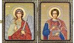 Набор для вышивания Икона "Св.Вмч. Целитель Пантелеймон и Ангел Хранитель"