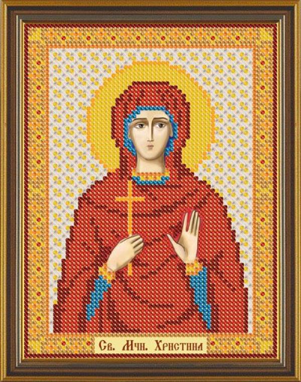 Ткань с рисунком Икона "Св.Кристина"