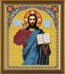 Ткань с рисунком Икона "Иисус Христос"