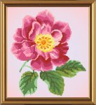 Ткань с рисунком "Цветок шиповника"