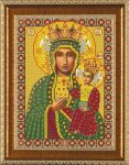 Ткань с рисунком Икона "Богородица Ченстоховская"