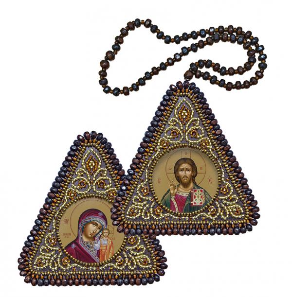 Набор для вышивания Икона "Христос Спаситель и Богородица Казанская"