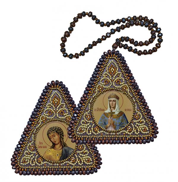 Набор для вышивания Икона "Св. Равноап. Княгиня Ольга и Ангел Златые власы"