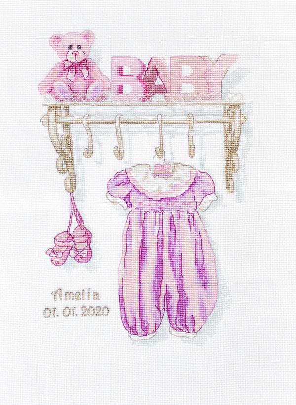Набор для вышивания "Рождение девочки"