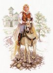 Набор для вышивания "Юноша на белом коне"