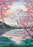 Набор для вышивания "Фудзияма и озеро Кавагути"