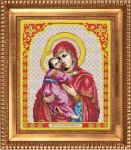 Ткань с рисунком Икона "Богородица Владимирская"