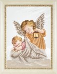 Ткань с рисунком "Ангел Хранитель чада"