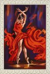 Ткань с рисунком "Танец страсти"