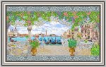 Ткань с рисунком "Красота Венеции"