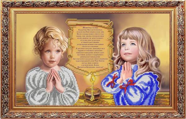 Ткань с рисунком "Сильная молитва о благополучии семьи"