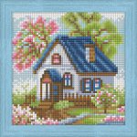 Алмазная мозаика "Весенний домик"
