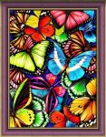 Алмазная мозаика "Яркие бабочки"