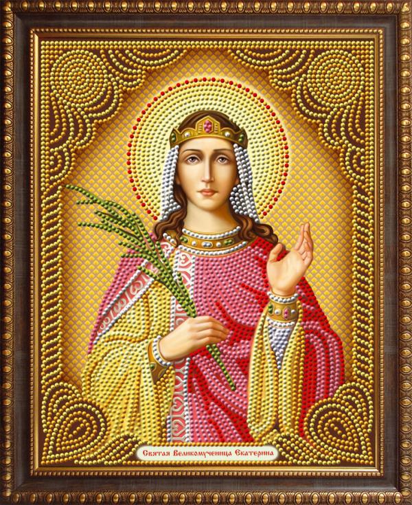 Алмазная мозаика "Икона Святая Великомученица Екатерина"
