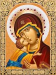 Алмазная мозаика "Икона Владимирская богородица"