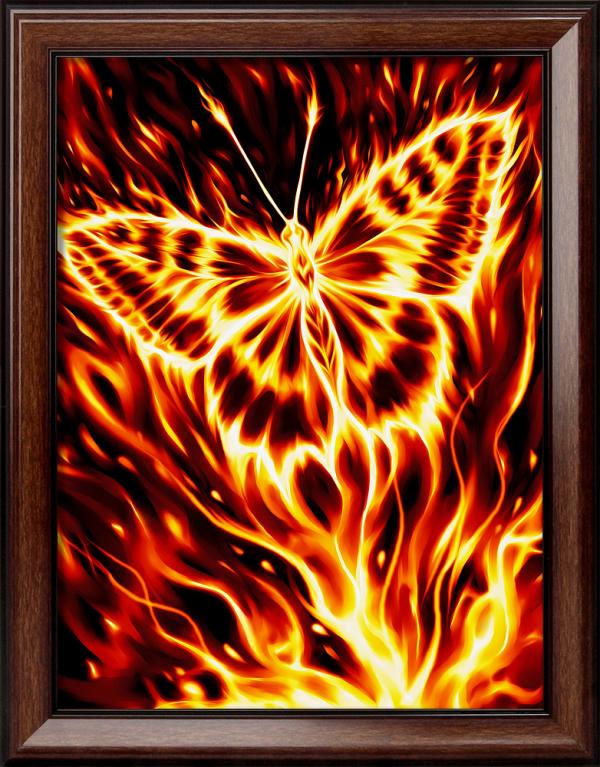 Алмазная мозаика "Огненная бабочка"