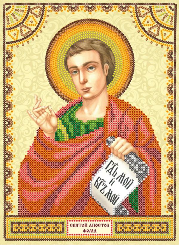 Ткань с рисунком Икона "Святой Фома"