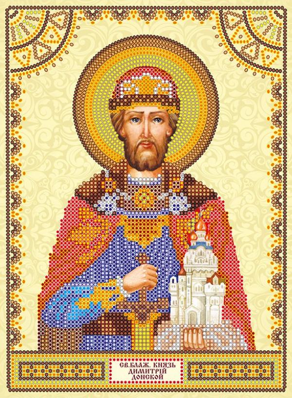 Ткань с рисунком Икона "Святой Дмитрий"