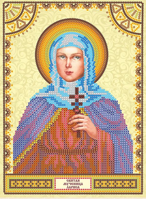 Ткань с рисунком Икона "Святая Лариса"