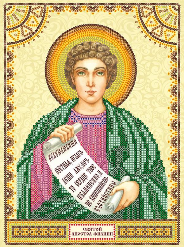 Ткань с рисунком Икона "Святой Филипп"