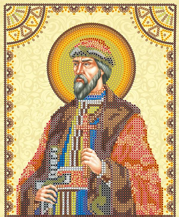 Ткань с рисунком Икона "Святой Борис"