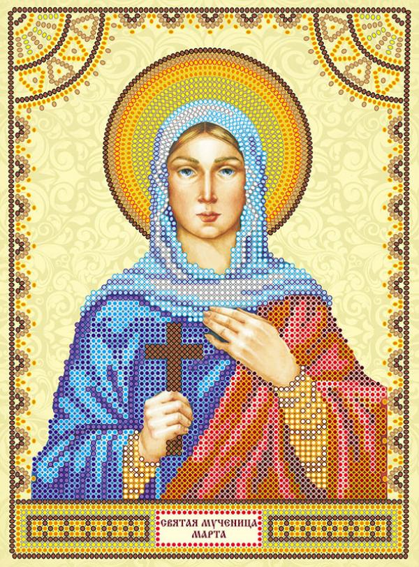 Ткань с рисунком Икона "Святая Марта"