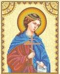 Ткань с рисунком Икона "Святая Христина (Кристина)"