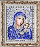 Ткань с рисунком Икона "Казанская Божия Матерь в серебре"