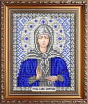 Ткань с рисунком Икона "Святая Блаженная Матрона в серебре"
