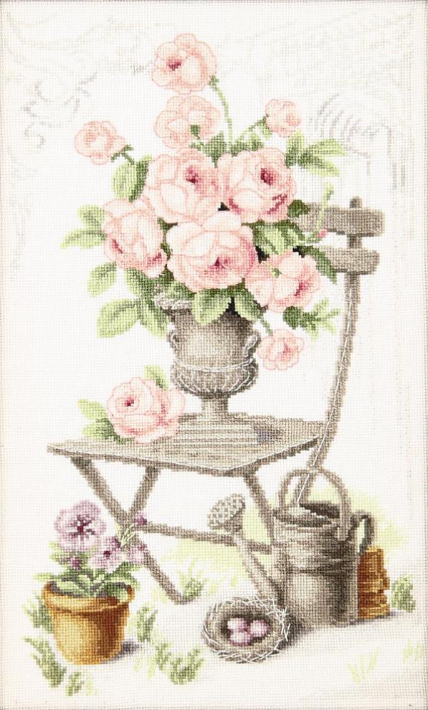 Набор для вышивания "Летний натюрморт с розами"