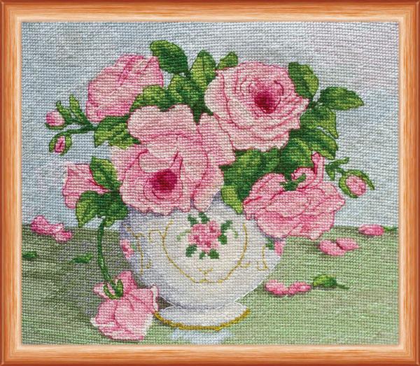 Набор для вышивания "Розовые цветы"