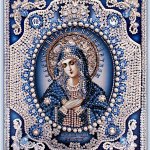 Набор для вышивания Икона "Богородица Умиление (Майерика)"