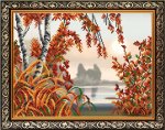 Ткань с рисунком "Осень. Триптих 3"