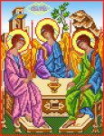 Ткань с рисунком Икона "Святая Троица"