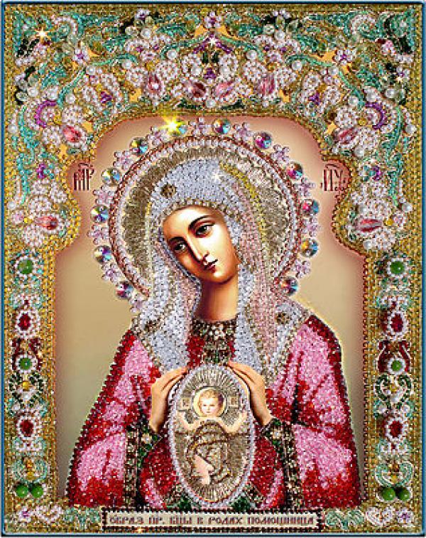 Набор для вышивания Икона "Богородица Помощница в родах"